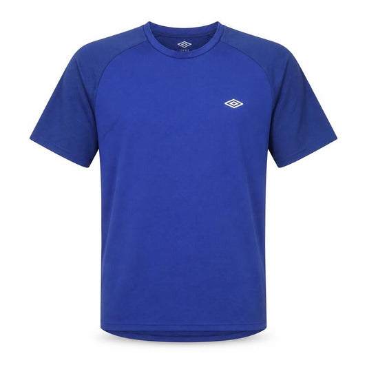 Umbro Men Blue XL Short Sleeve Polyester Sports T-Shirt