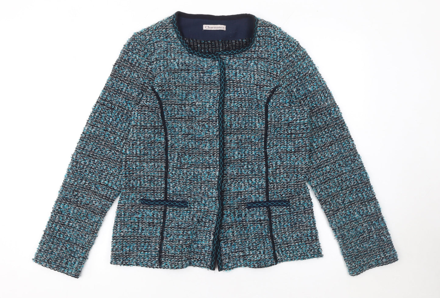 Womens UK Size 14 Charmance Blue Cardigan Jumper