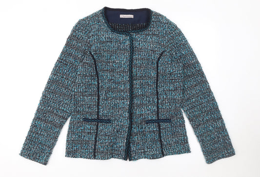 Womens UK Size 14 Charmance Blue Cardigan Jumper