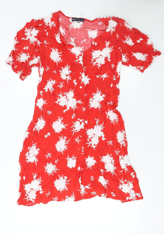 Womens UK Size 14 Marks and Spencer Shirt Dress