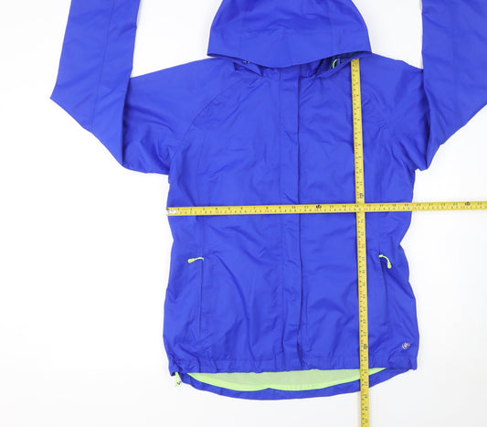 Womens UK Size 10 Dunnes Stores Blue Rain Coat