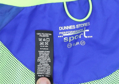 Womens UK Size 10 Dunnes Stores Blue Rain Coat