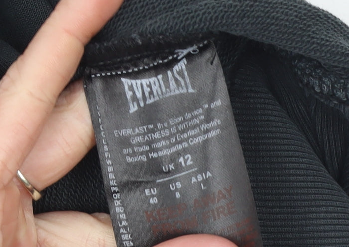 Womens UK Size 12 Everlast Black Pullover Hoodie