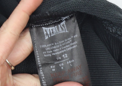 Womens UK Size 12 Everlast Black Pullover Hoodie
