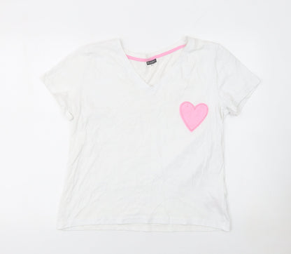 Womens UK Size XL Beloved White Basic T-Shirt