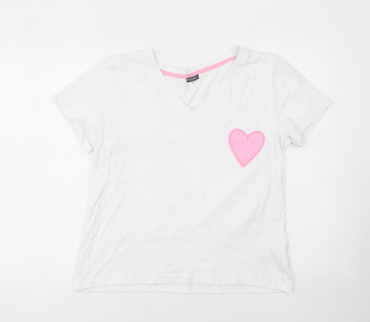 Womens UK Size XL Beloved White Basic T-Shirt