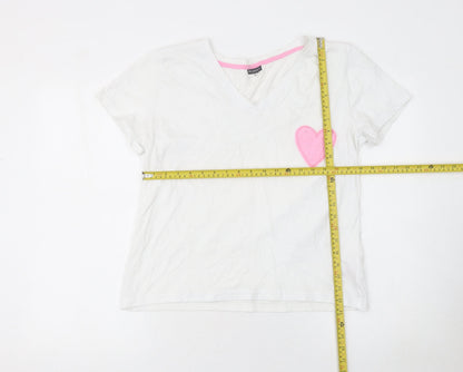Womens UK Size XL Beloved White Basic T-Shirt