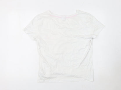 Womens UK Size XL Beloved White Basic T-Shirt