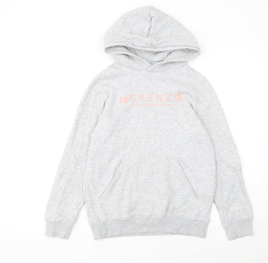 Girls UK Size 12-13 Years McKenzie Grey Pullover Hoodie