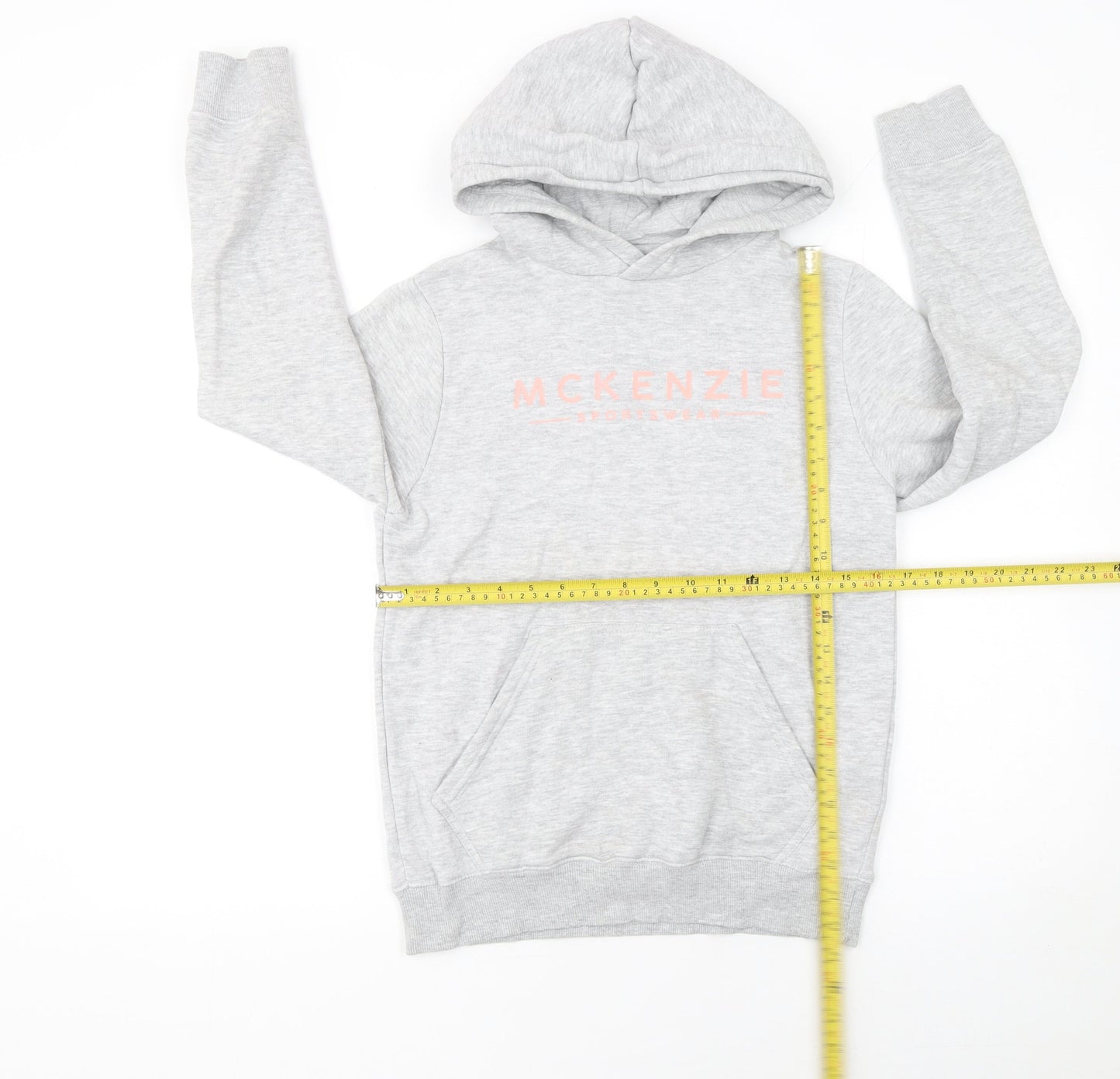 Girls UK Size 12-13 Years McKenzie Grey Pullover Hoodie