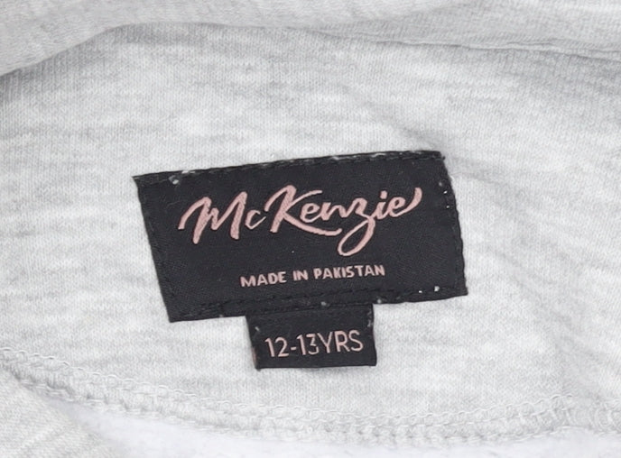 Girls UK Size 12-13 Years McKenzie Grey Pullover Hoodie