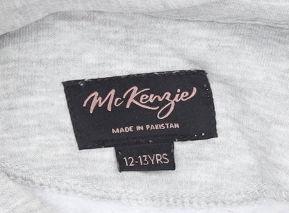 Girls UK Size 12-13 Years McKenzie Grey Pullover Hoodie