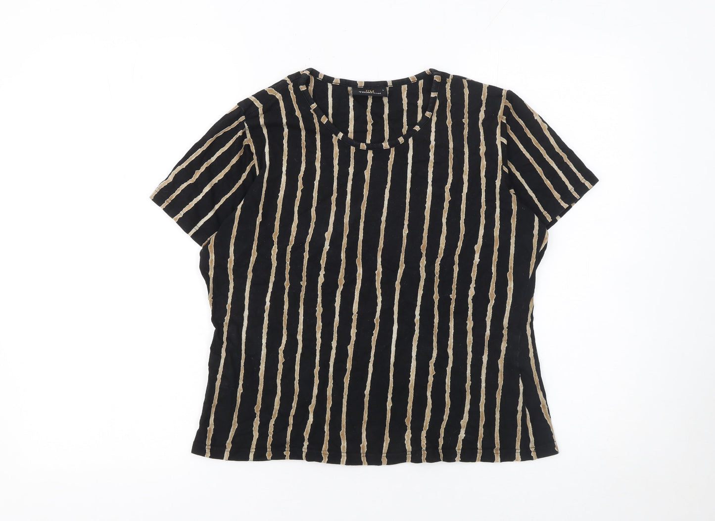 Womens UK Size L Jim Thompson Black Basic T-Shirt