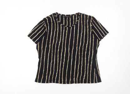 Womens UK Size L Jim Thompson Black Basic T-Shirt