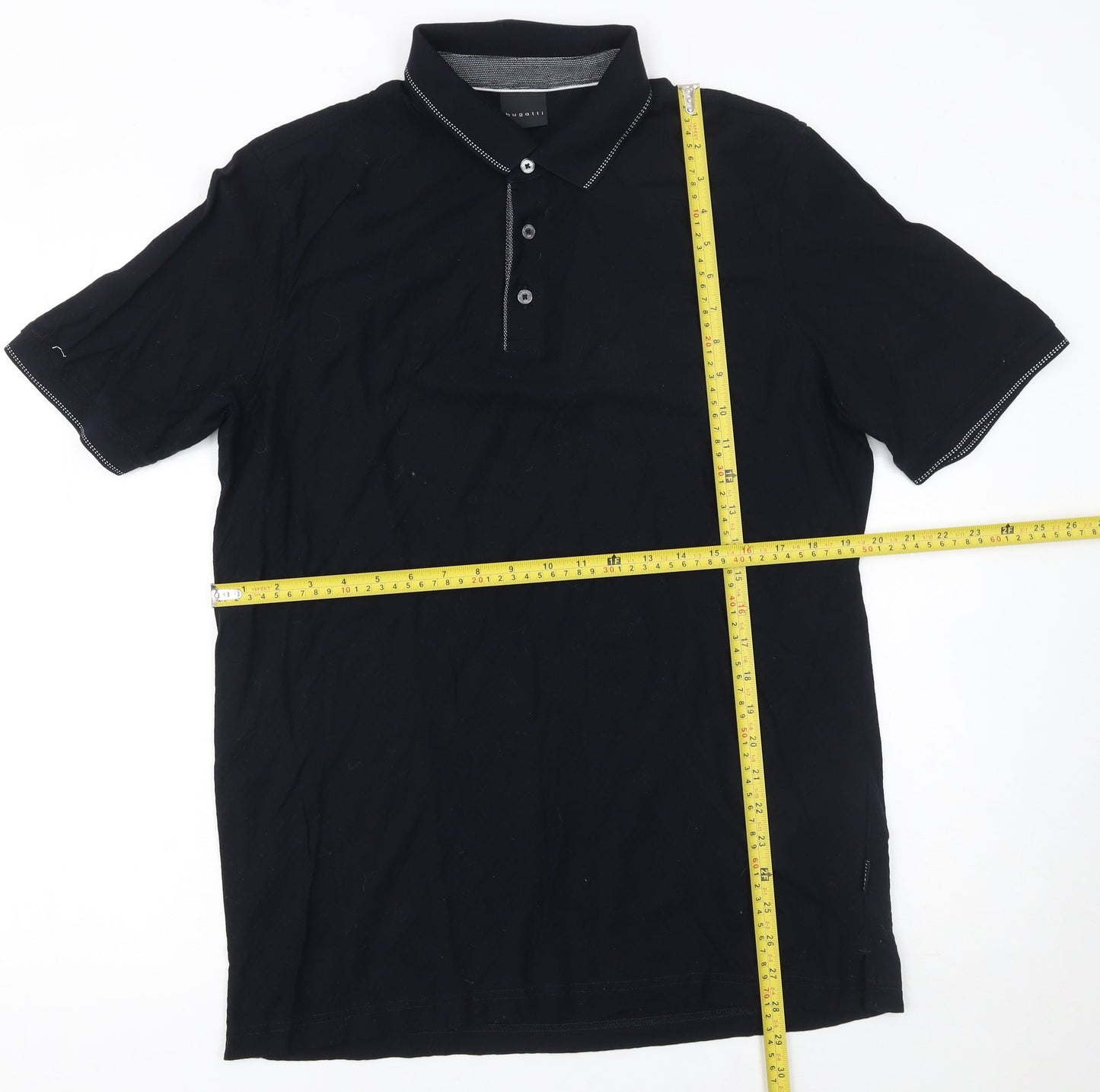 Mens UK Size L Bugatti 100% Cotton Polo Shirt