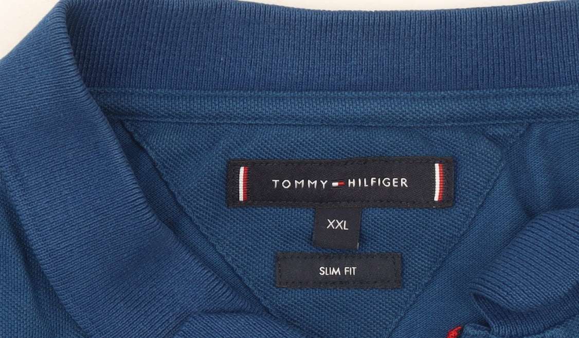 Mens UK Size 2XL Tommy Hilfiger 100% Cotton Polo Shirt
