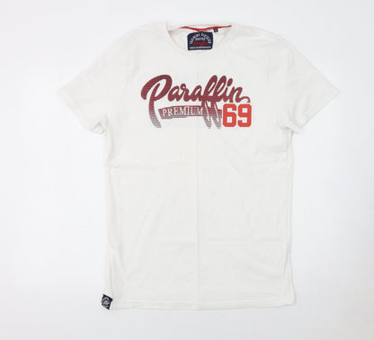 Mens UK Size XL Paraffin White  T-Shirt