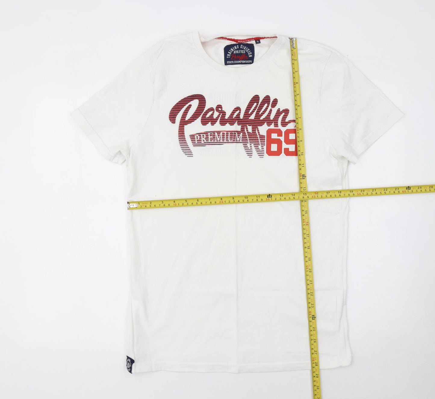 Mens UK Size XL Paraffin White  T-Shirt