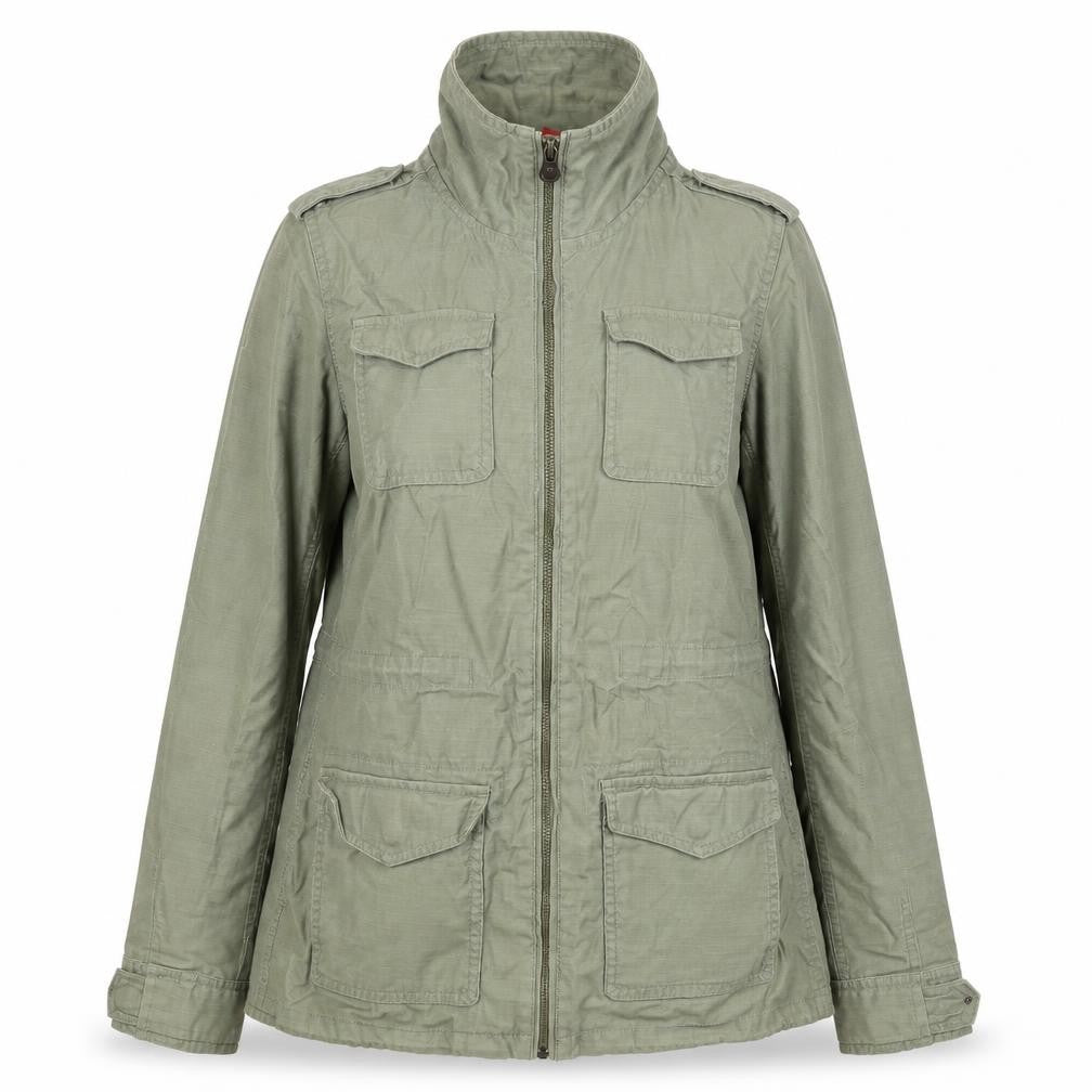 Womens UK Size 8 H&M Green Military Jacket