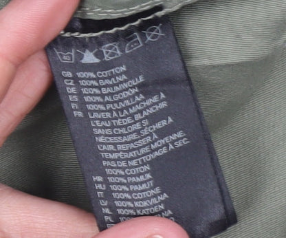 Womens UK Size 8 H&M Green Military Jacket