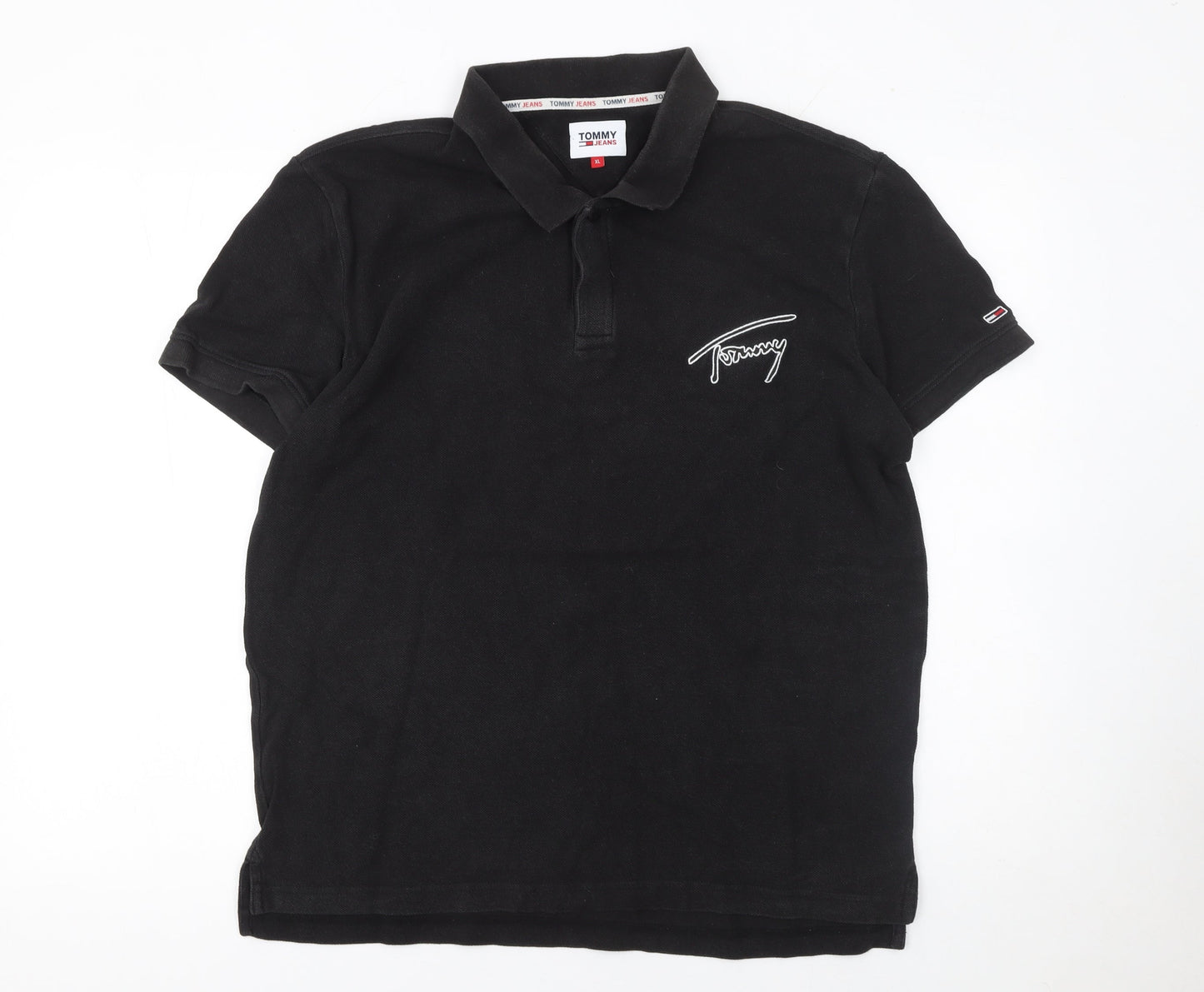 Mens UK Size XL Tommy Jeans 100% Cotton Polo Shirt