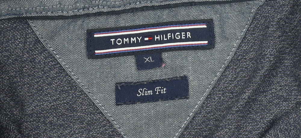 Mens UK Size XL Tommy Hilfiger Cotton Blend Polo Shirt
