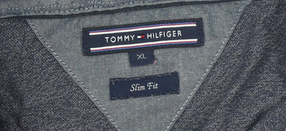 Mens UK Size XL Tommy Hilfiger Cotton Blend Polo Shirt