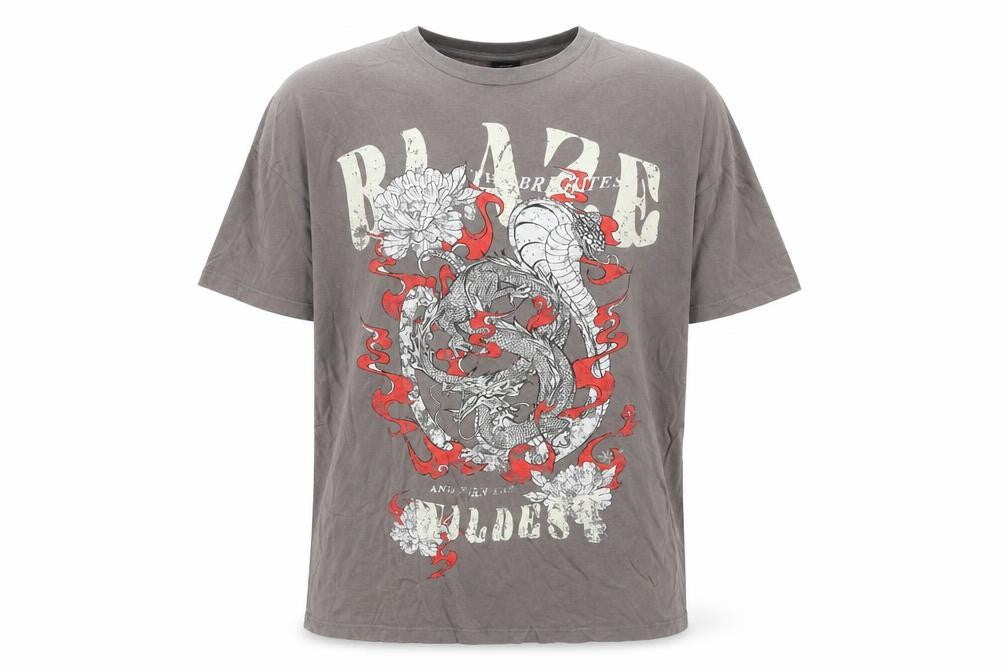 Mens UK Size S Bershka Grey  T-Shirt