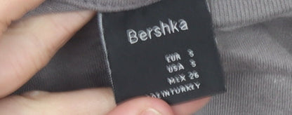 Mens UK Size S Bershka Grey  T-Shirt