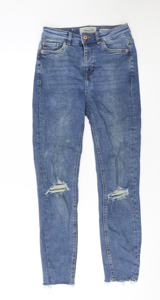 Womens UK Size 8 New Look Slim Fit Skinny Blue Jeans