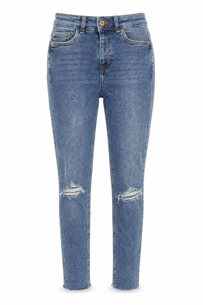 Womens UK Size 8 New Look Slim Fit Skinny Blue Jeans