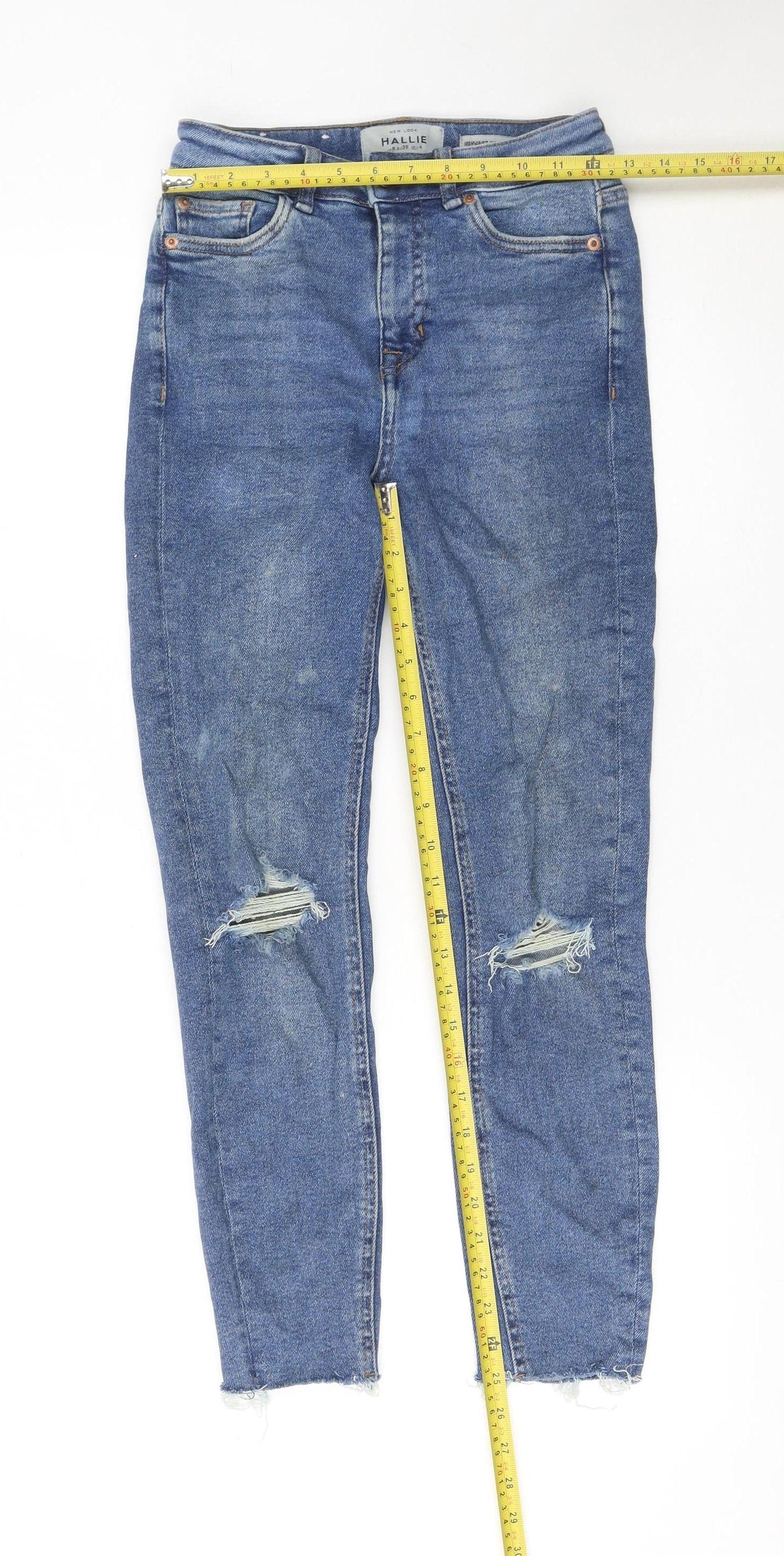 Womens UK Size 8 New Look Slim Fit Skinny Blue Jeans