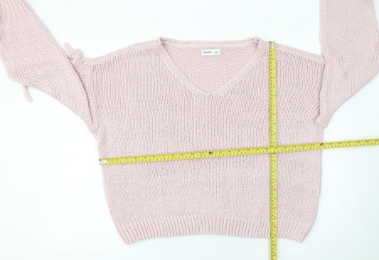 Womens UK Size L Hollister Pink Pullover Jumper