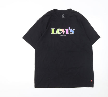 Mens UK Size M Levi's Black  T-Shirt
