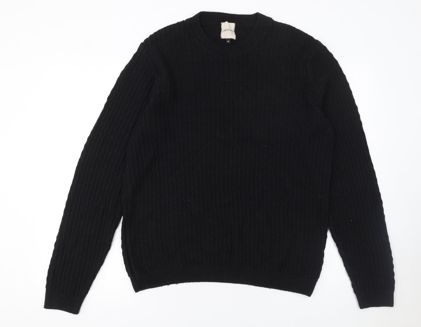 Mens UK Size M 10018 NYC Black Pullover Jumper