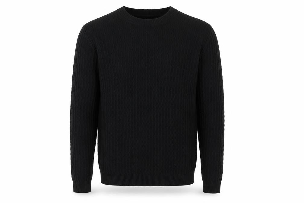 Mens UK Size M 10018 NYC Black Pullover Jumper