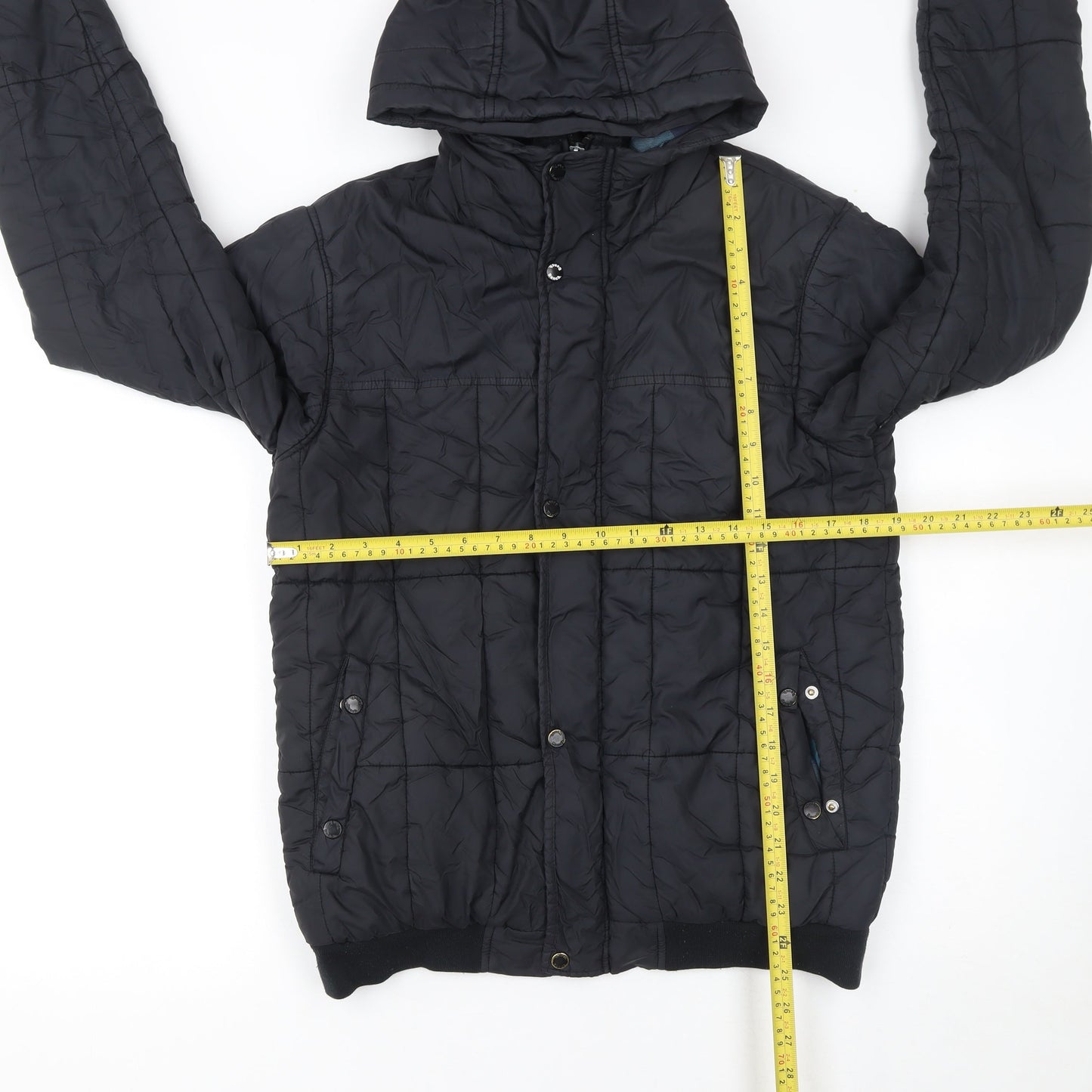 Mens UK Size S Bench Black Puffer Jacket