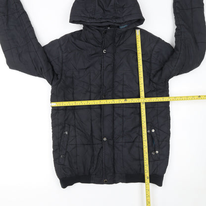 Mens UK Size S Bench Black Puffer Jacket
