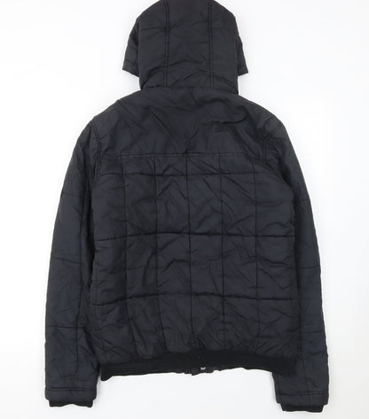 Mens UK Size S Bench Black Puffer Jacket