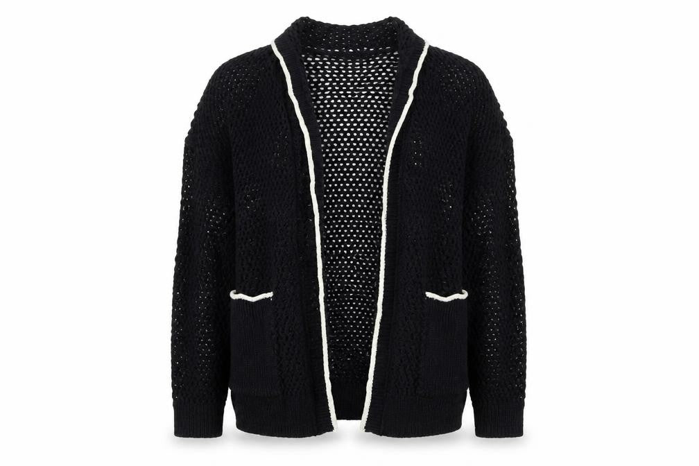 Womens UK Size M Superdry Black Cardigan Jumper
