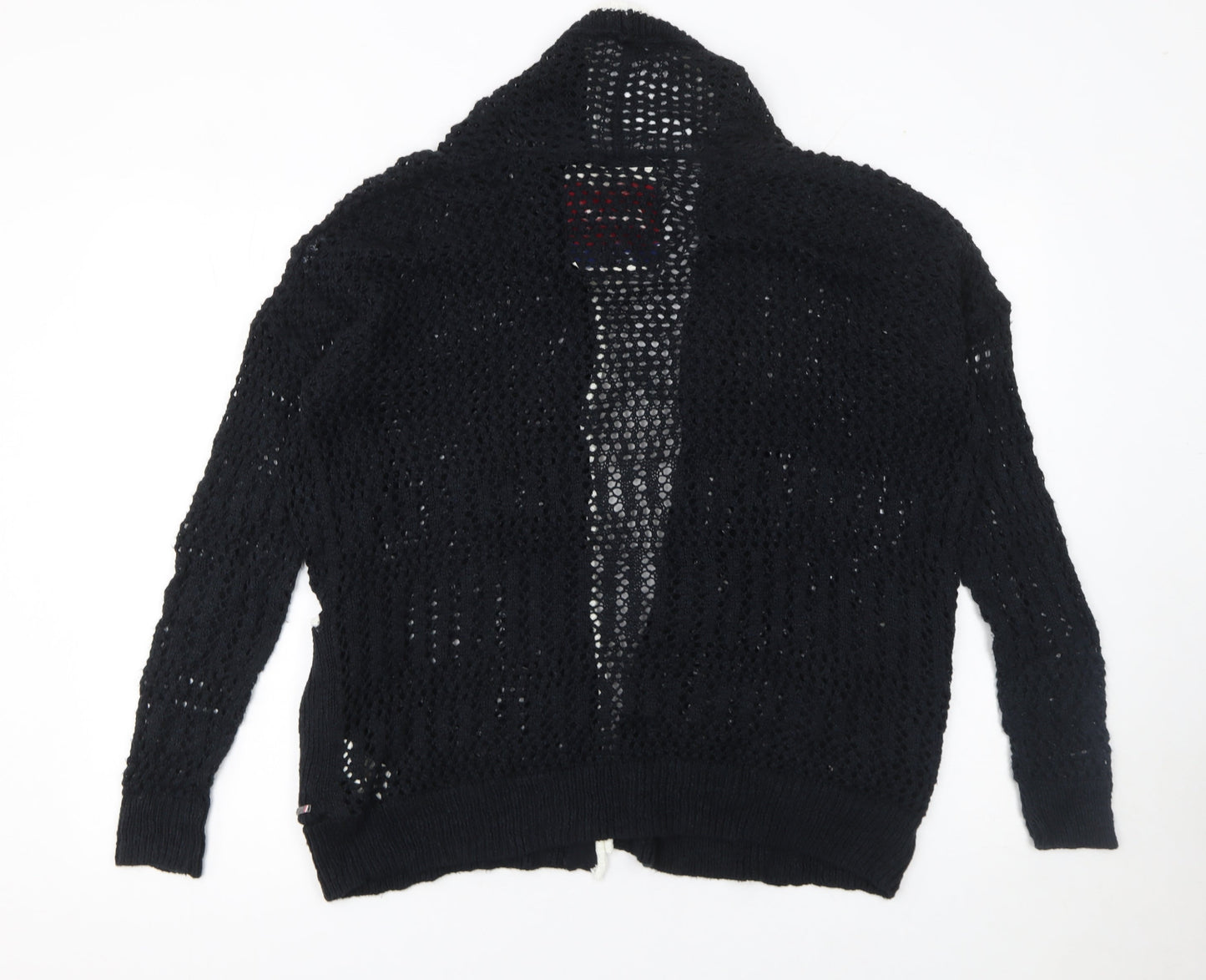 Womens UK Size M Superdry Black Cardigan Jumper