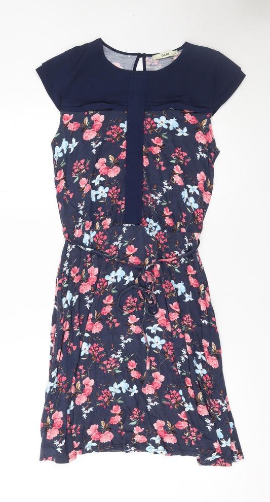 Womens UK Size M Oasis Fit & Flare Dress