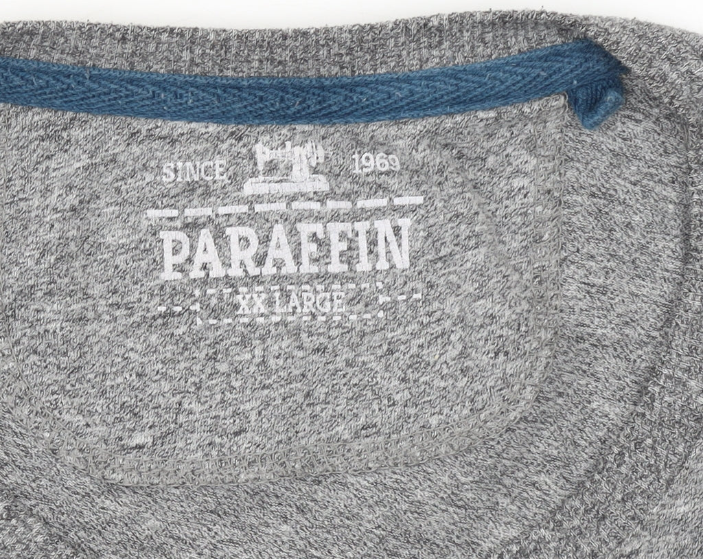 Mens UK Size 2XL Paraffin Grey  T-Shirt