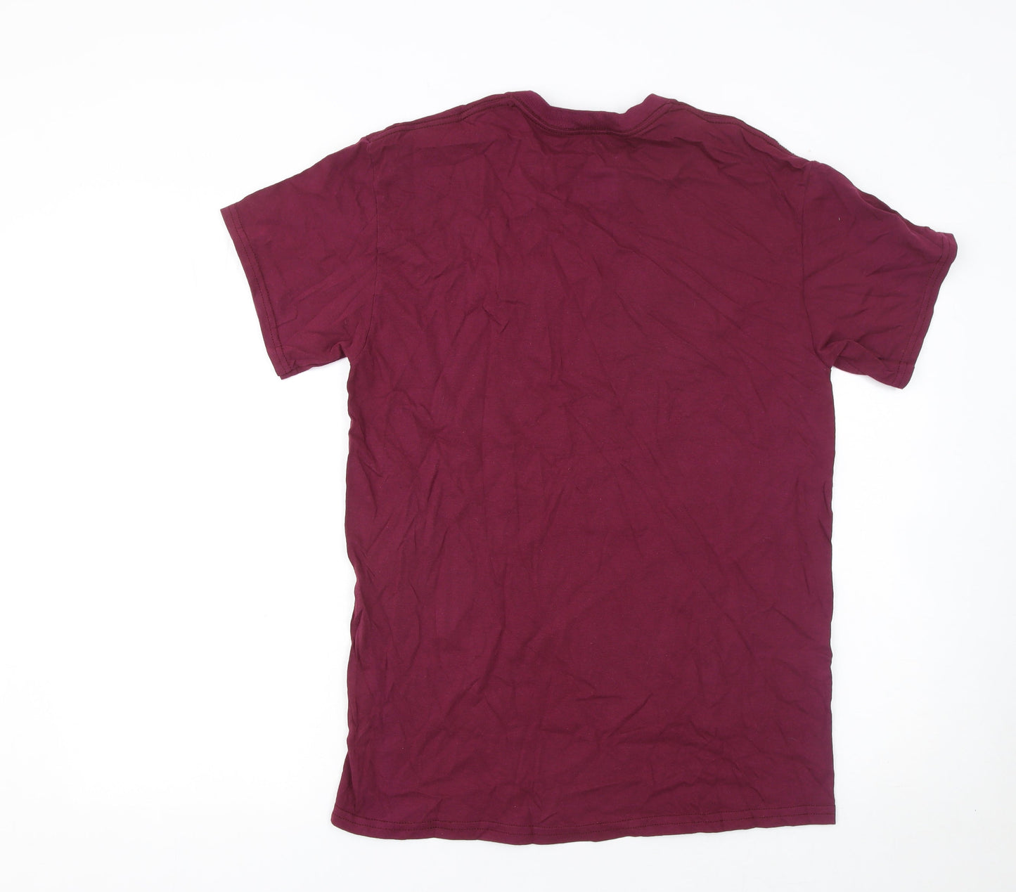 Womens UK Size S PRETTYLITTLETHING Red Basic T-Shirt