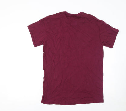 Womens UK Size S PRETTYLITTLETHING Red Basic T-Shirt