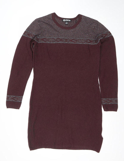 Womens UK Size M Sherpa Jumper Dress