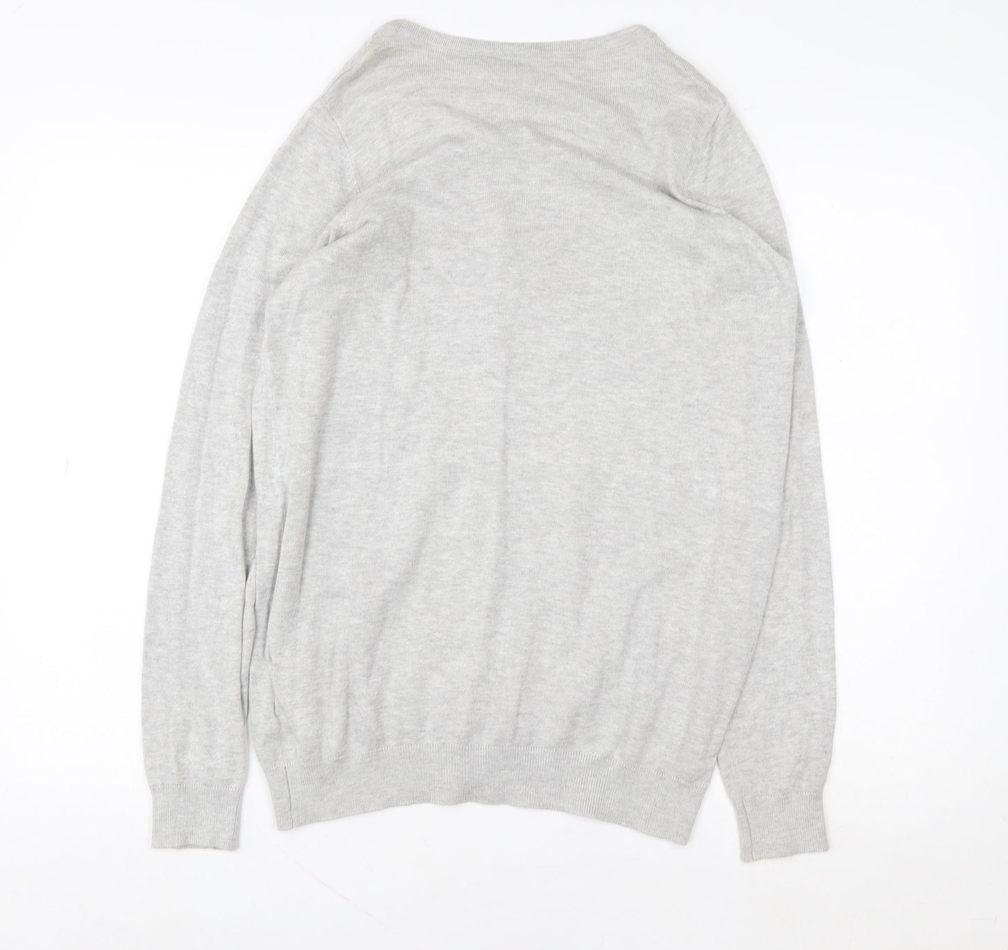 Womens UK Size 12/14 H&M Grey Cardigan Jumper