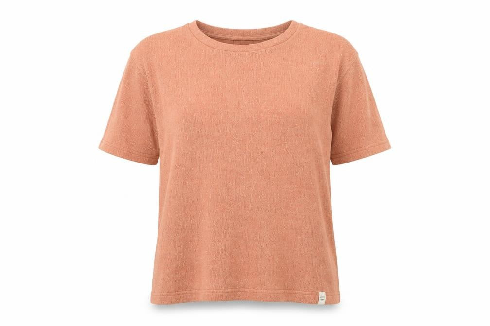 Womens UK Size L Pull & Bear Brown Basic T-Shirt