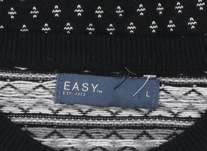 Womens UK Size L Easy Black Pullover Jumper