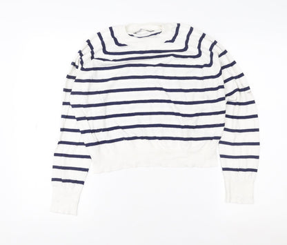 Womens UK Size M French Connection White Pullover Sweatshirt